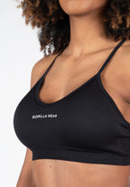 Gorilla Wear Quincy Seamless Sportbeha - Zwart - Hoofdafbeelding