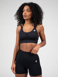Gorilla Wear Whitney Seamless Sportbeha - Zwart - Hoofdafbeelding