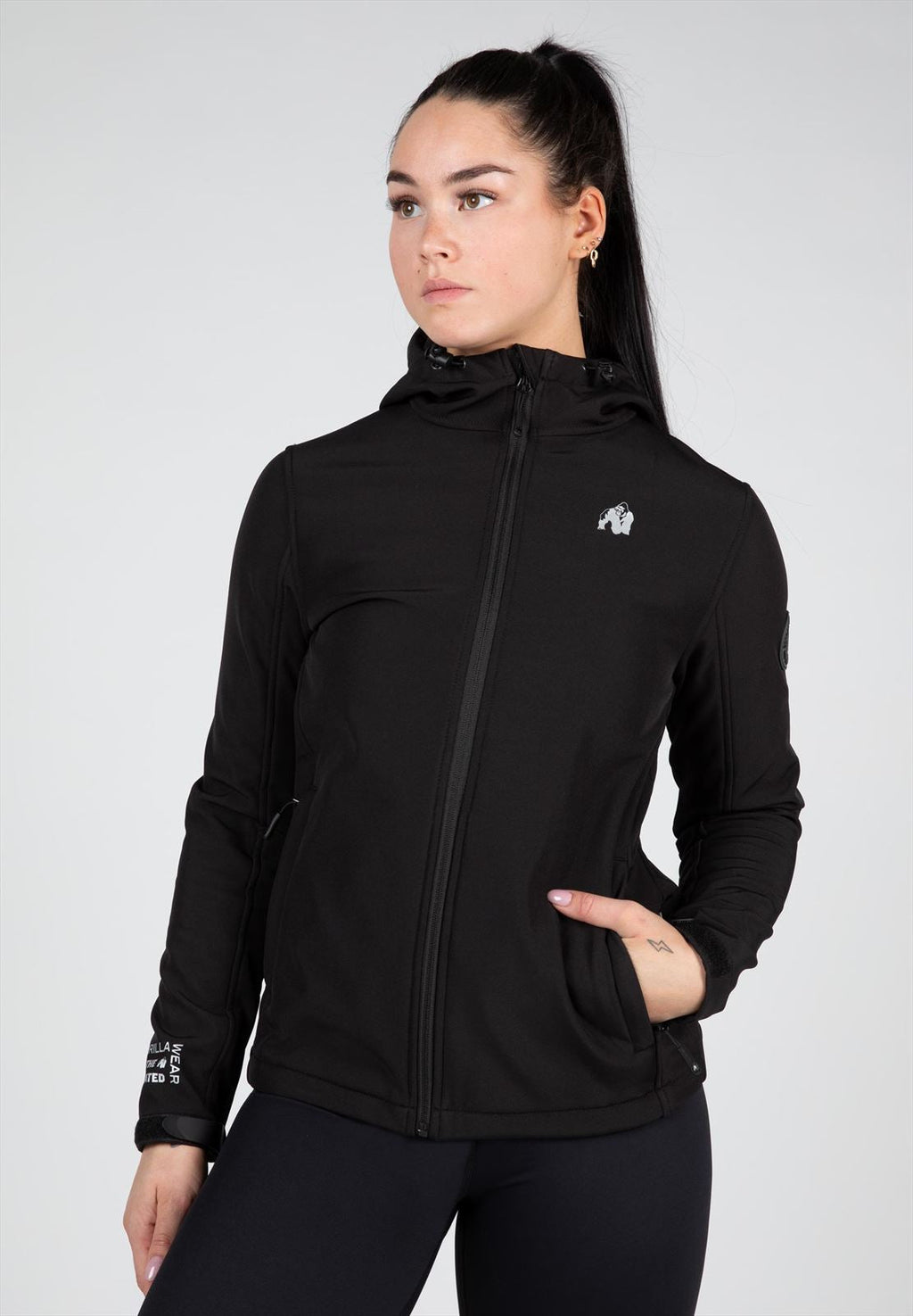 Gorilla Wear Mina Softshell Jas - Zwart - Hoofdafbeelding