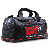 Gorilla Wear Jerome Sporttas - Zwart/Rood - Hoofdafbeelding