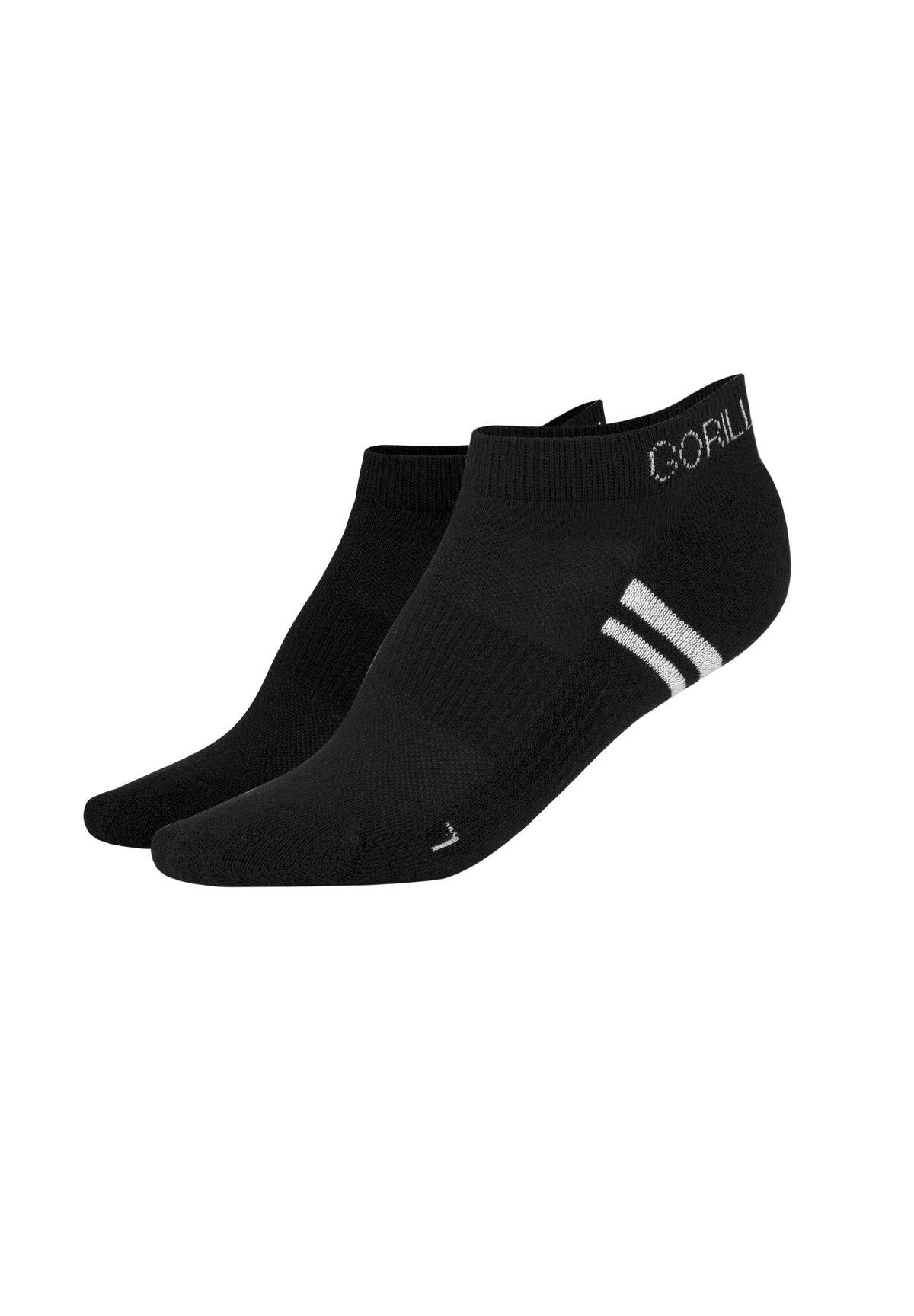 Gorilla Wear Quarter Sokken 2-Pack - Zwart - Hoofdafbeelding