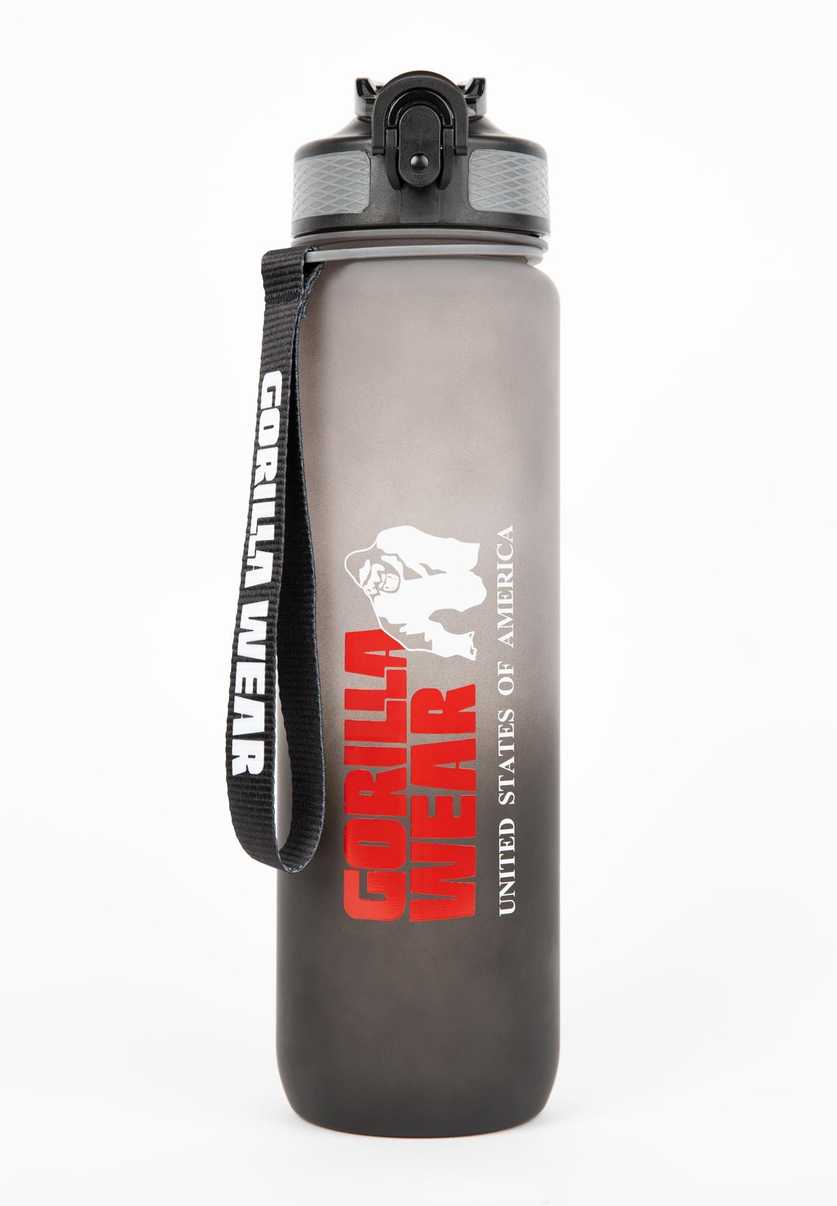 Gorilla Wear Gradient Waterfles - 1000 ml - Zwart/Grijs - Hoofdafbeelding