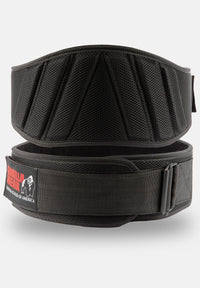 Gorilla Wear Lifting Belt 6 Inch Padded Mesh - Zwart - Hoofdafbeelding