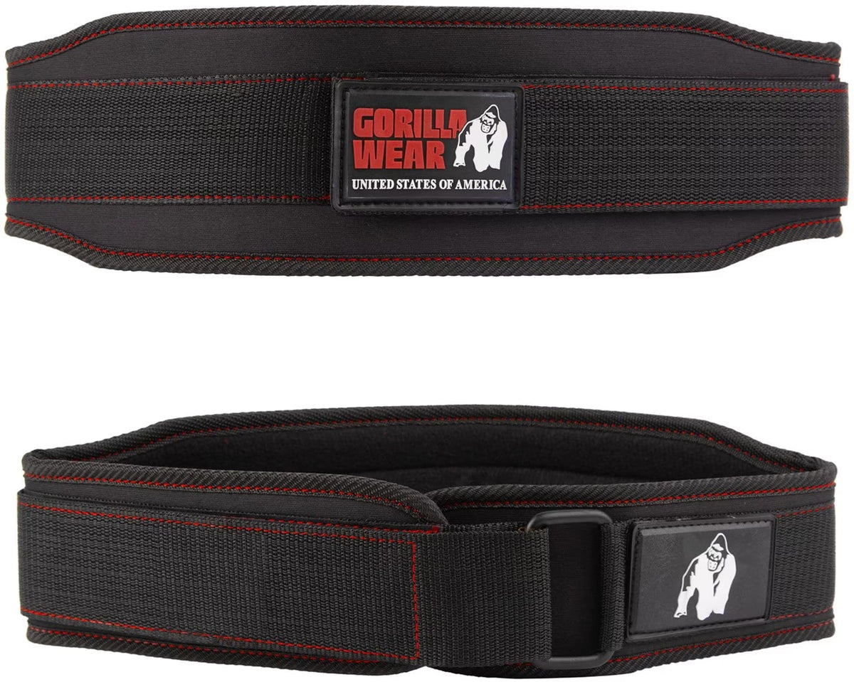 Gorilla Wear Halterriem - 4 Inch Dames Lifting Belt - Zwart - Hoofdafbeelding