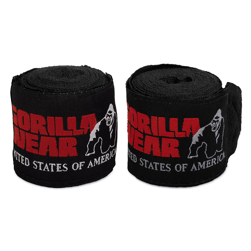 Gorilla Wear Boksbandages - Zwart - Hoofdafbeelding