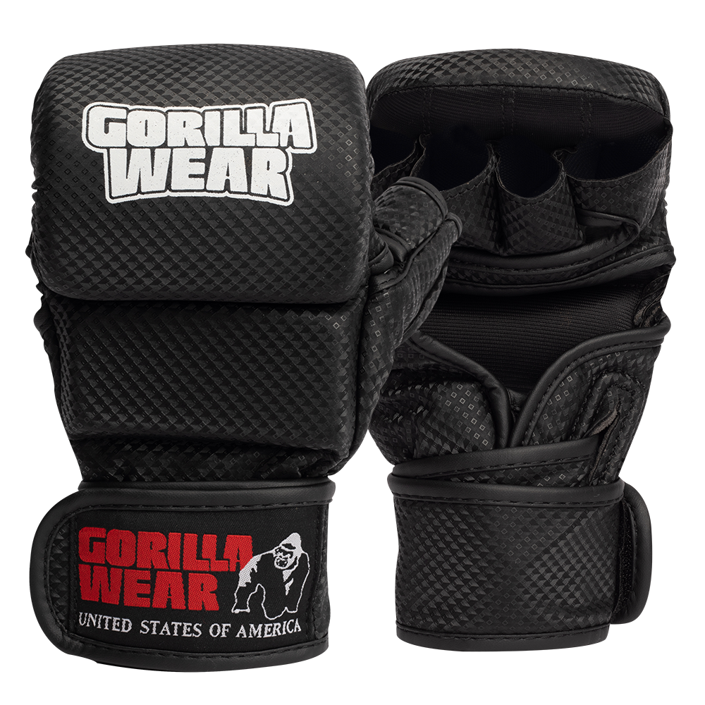 Gorilla Wear Ely MMA Bokshandschoenen - Zwart/Wit - Hoofdafbeelding