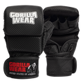 Gorilla Wear Ely MMA Bokshandschoenen - Zwart/Wit - Hoofdafbeelding