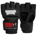 Gorilla Wear Berea MMA Handschoenen (Zonder Duim) - Zwart/Wit - Hoofdafbeelding