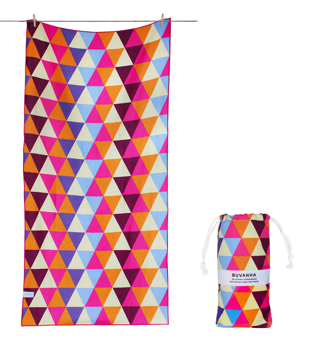 Buvanha Reishanddoek Marrakech - 200 x 90 cm - Hoofdafbeelding