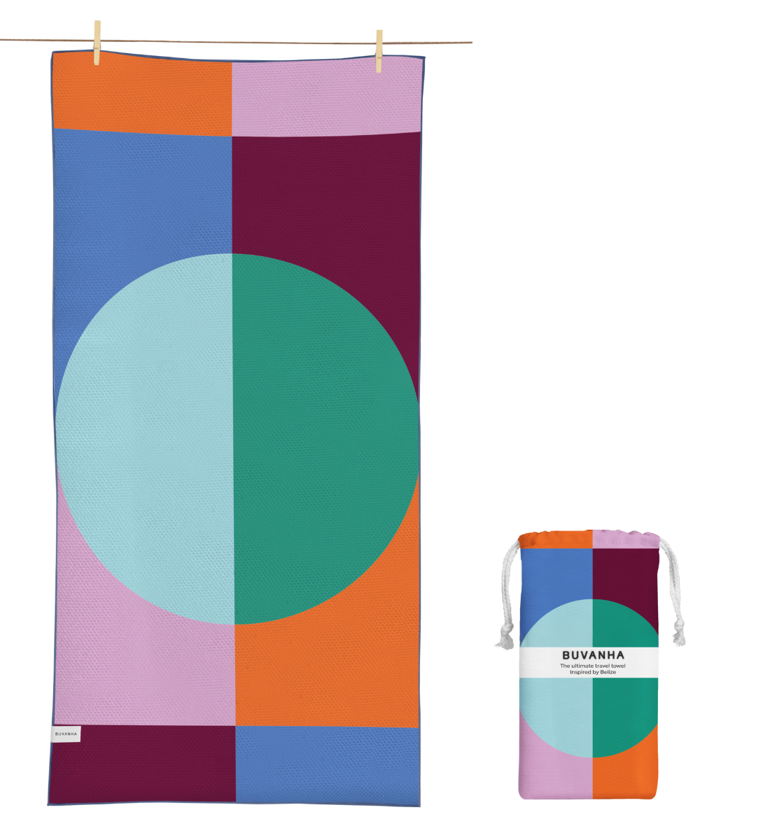 Buvanha Reishanddoek Belize 01 - 200 x 90 cm - Hoofdafbeelding