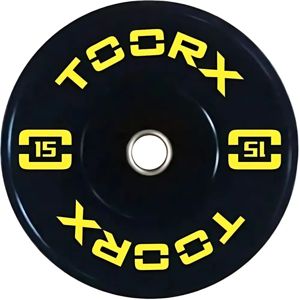 Toorx Fitness Bumper Plate - Professional Olympische Halterschijf - 15 kg - Hoofdafbeelding