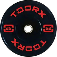 Toorx Fitness Bumper Plate - Professional Olympische Halterschijf - 25 kg - Hoofdafbeelding