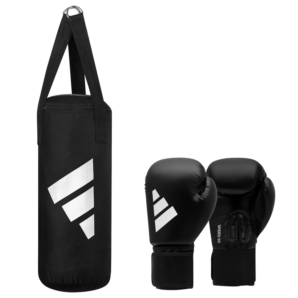 Adidas Junior Boxing Set - Zwart/Wit - 6 oz - Hoofdafbeelding