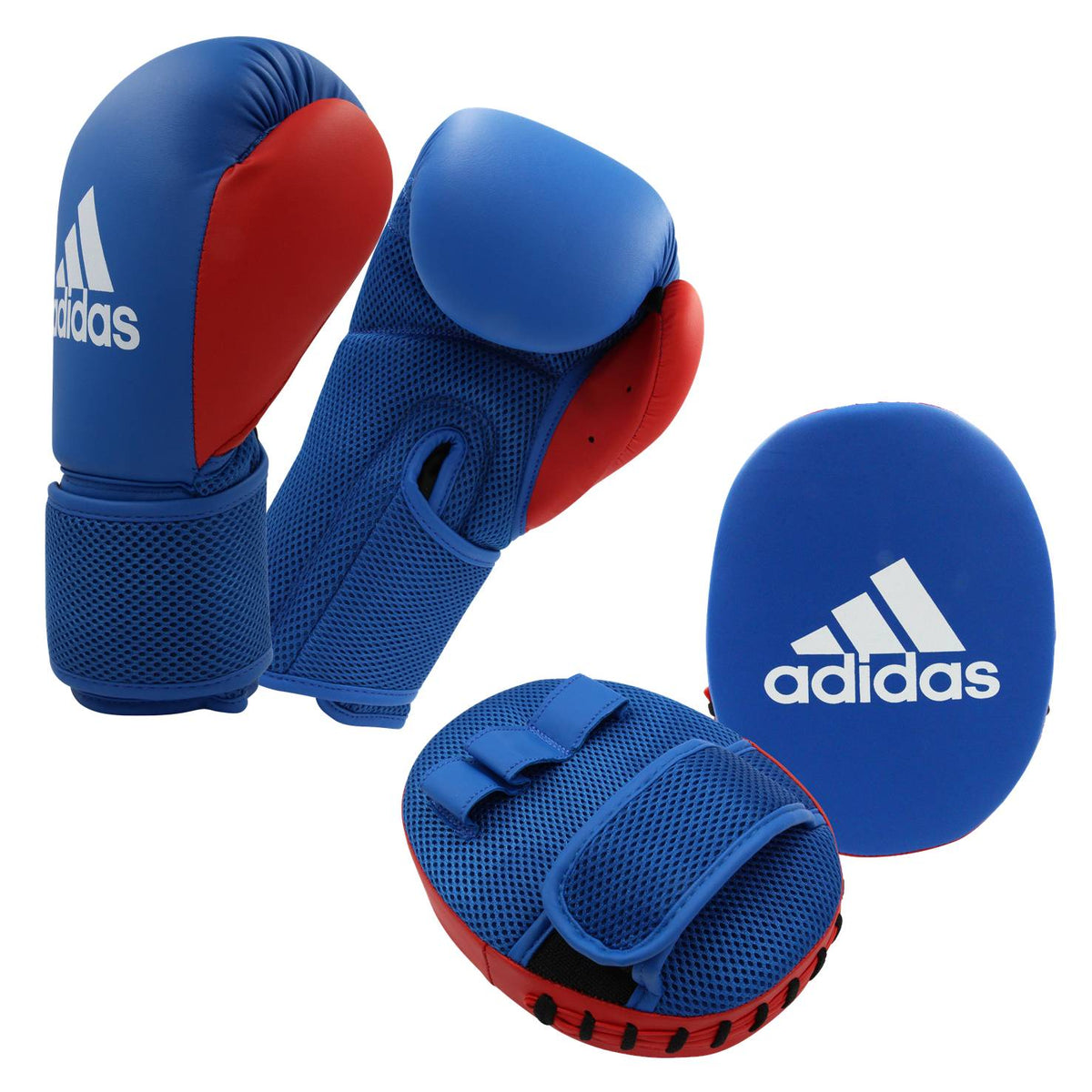 Adidas Kids Boxing Kit 2 - Blauw/Rood - 8 oz - Hoofdafbeelding