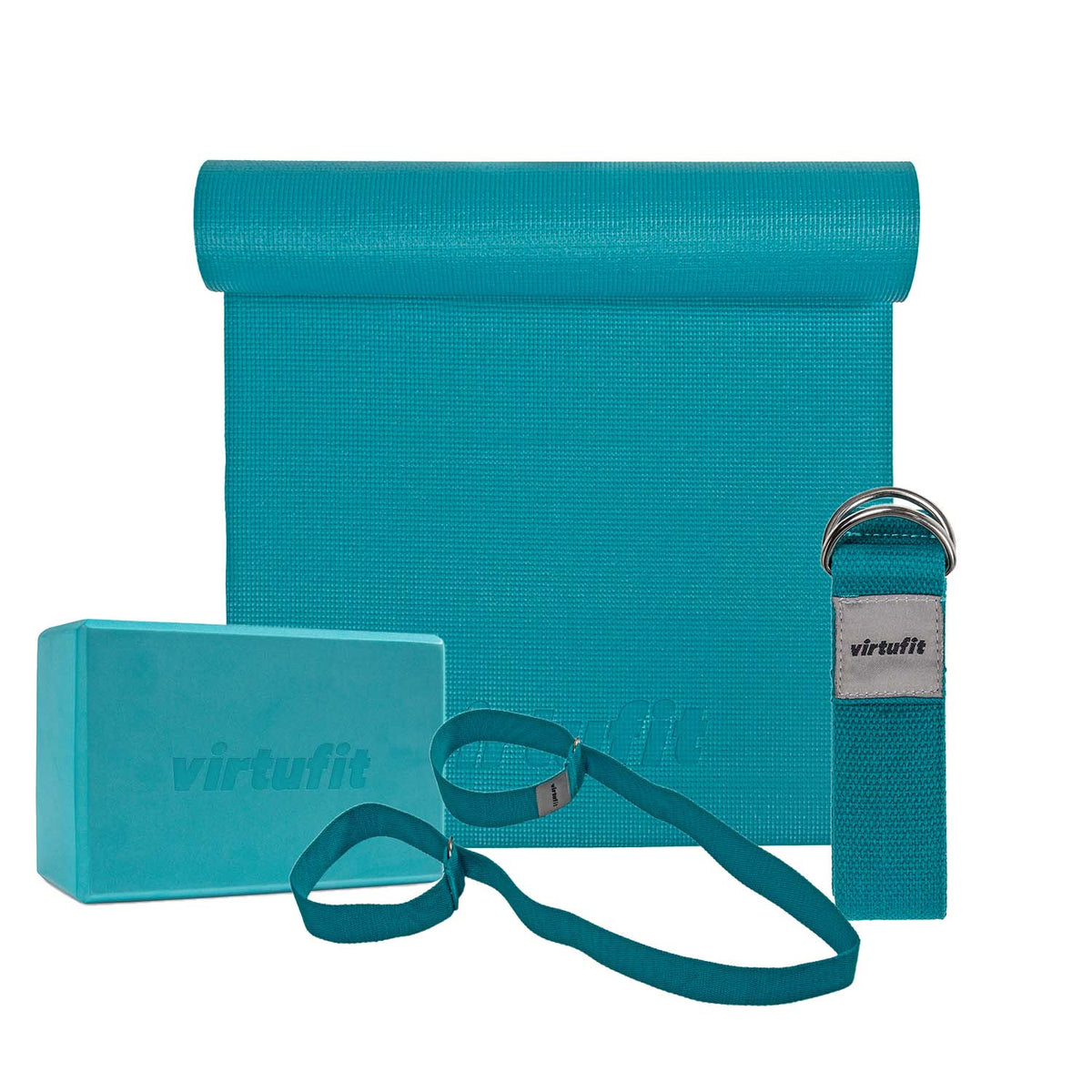 VirtuFit Premium Yoga Set - 4-Delig - Ocean Green - Hoofdafbeelding