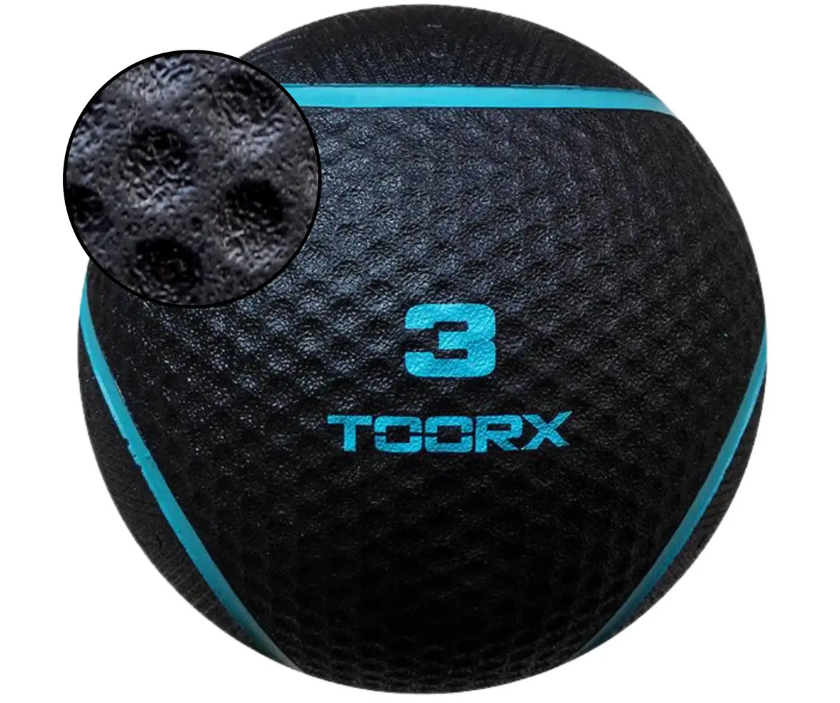 Toorx Fitness Medicine Ball - Zwart/Blauw - 3 kg - Hoofdafbeelding