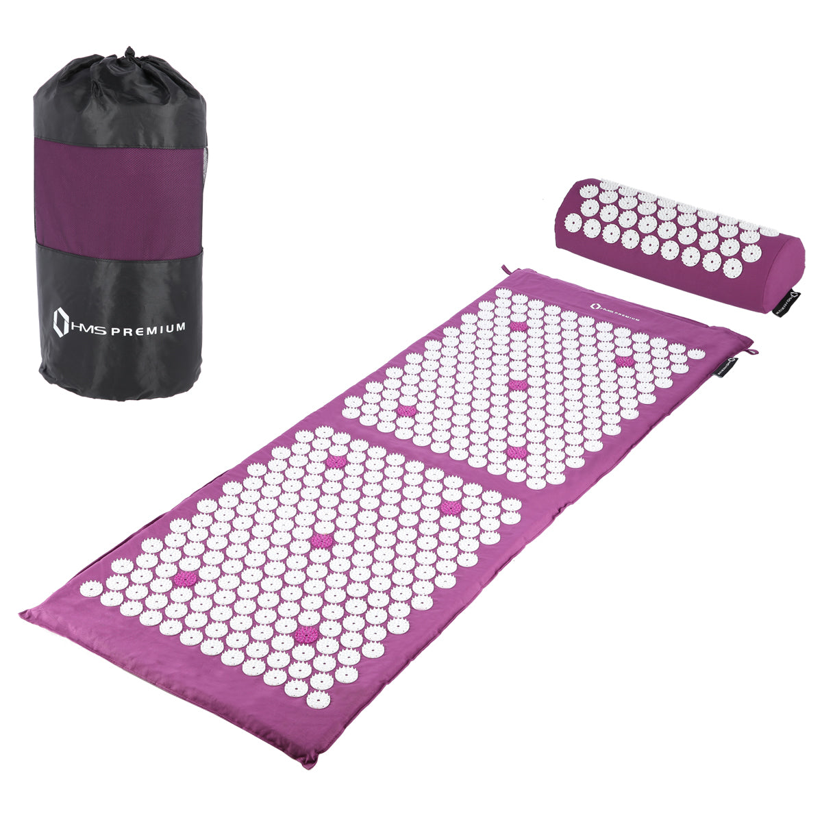 HMS Premium Spijkermat met Spijkerkussen - Paars/Wit - Hoofdafbeelding