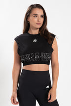 Gorilla Wear Albion Oversized Crop Top - Zwart - Hoofdafbeelding