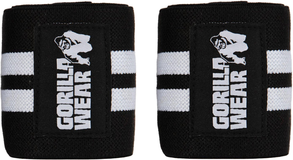 Gorilla Wear Ankle Wraps - Zwart/Wit - Hoofdafbeelding