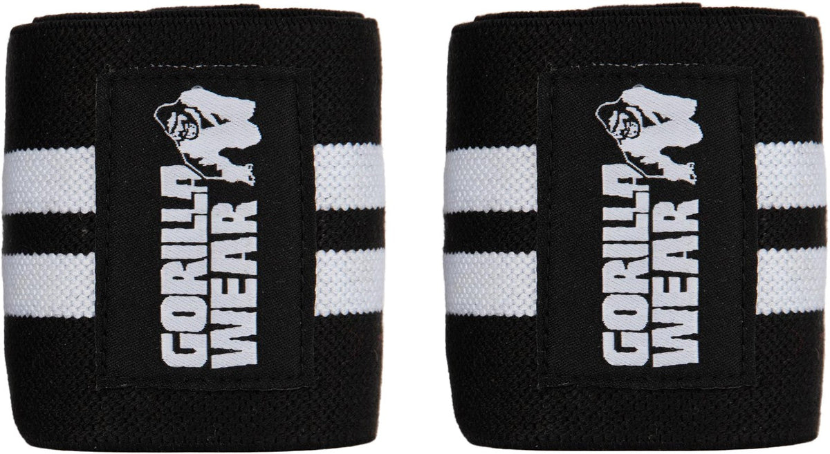 Gorilla Wear Ankle Wraps - Zwart/Wit - Hoofdafbeelding