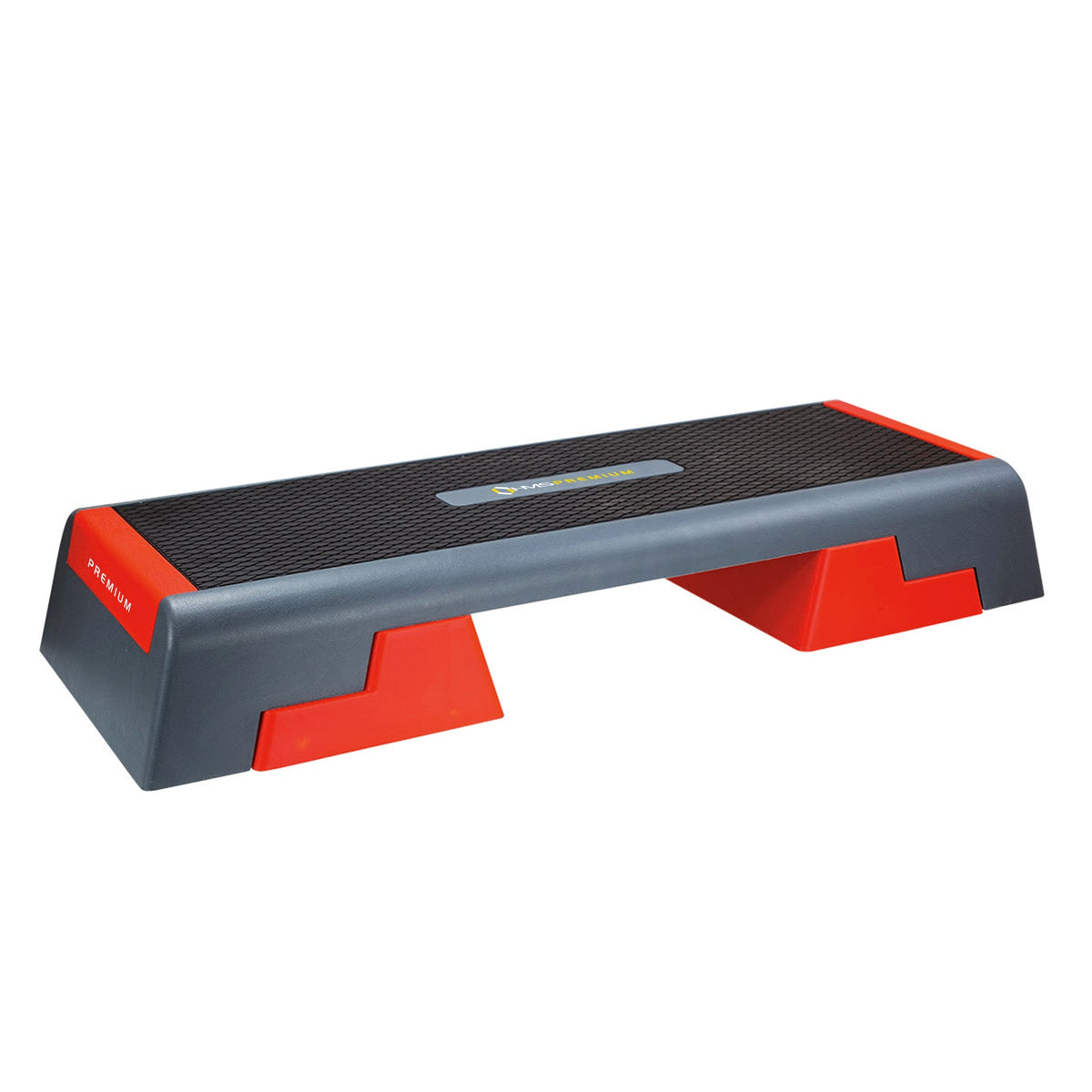 HMS Fitness Premium Aerobic Step - Zwart/Rood - Hoofdafbeelding