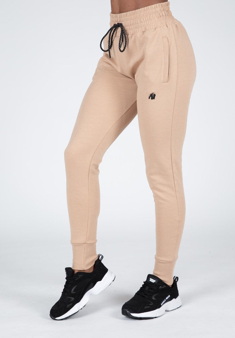 Gorilla Wear Marion Joggingbroek - Beige - Hoofdafbeelding