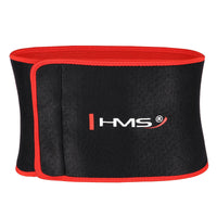 HMS Fitness Afslank Tailleband - Zwart/Rood - Hoofdafbeelding