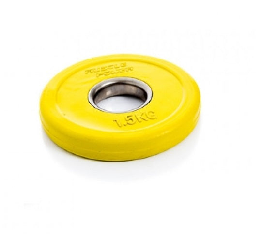 Muscle Power Fractional Olympic Bumper Plate - Halterschijf - 50 mm - 1,5 kg - Hoofdafbeelding