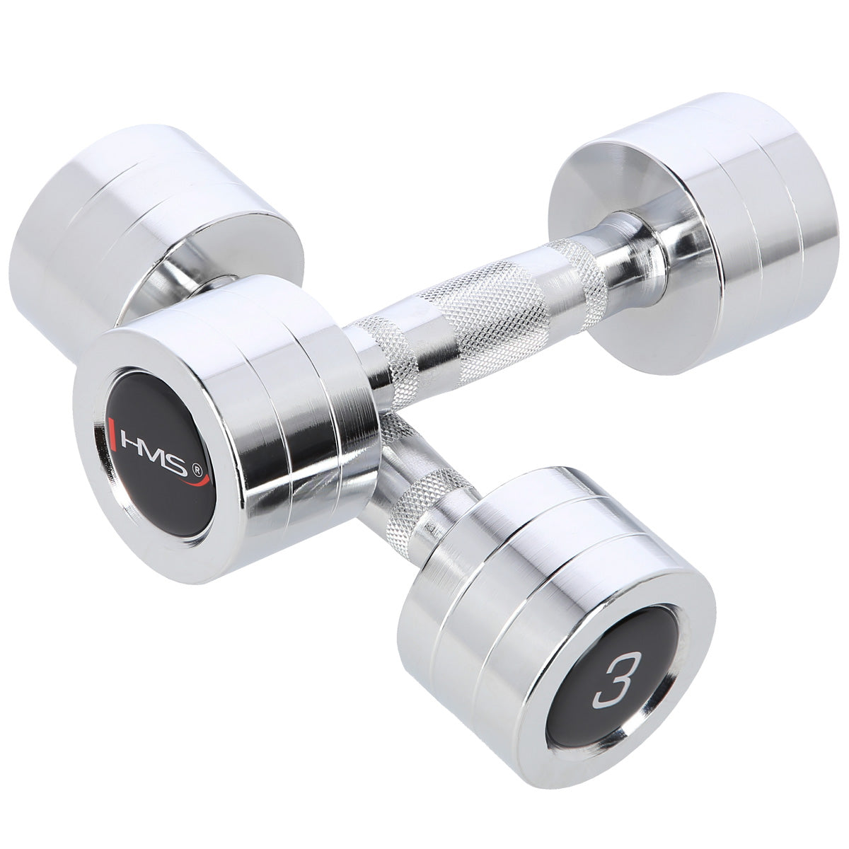 HMS Chroom Dumbbell Set - 2 x 3 kg - Hoofdafbeelding