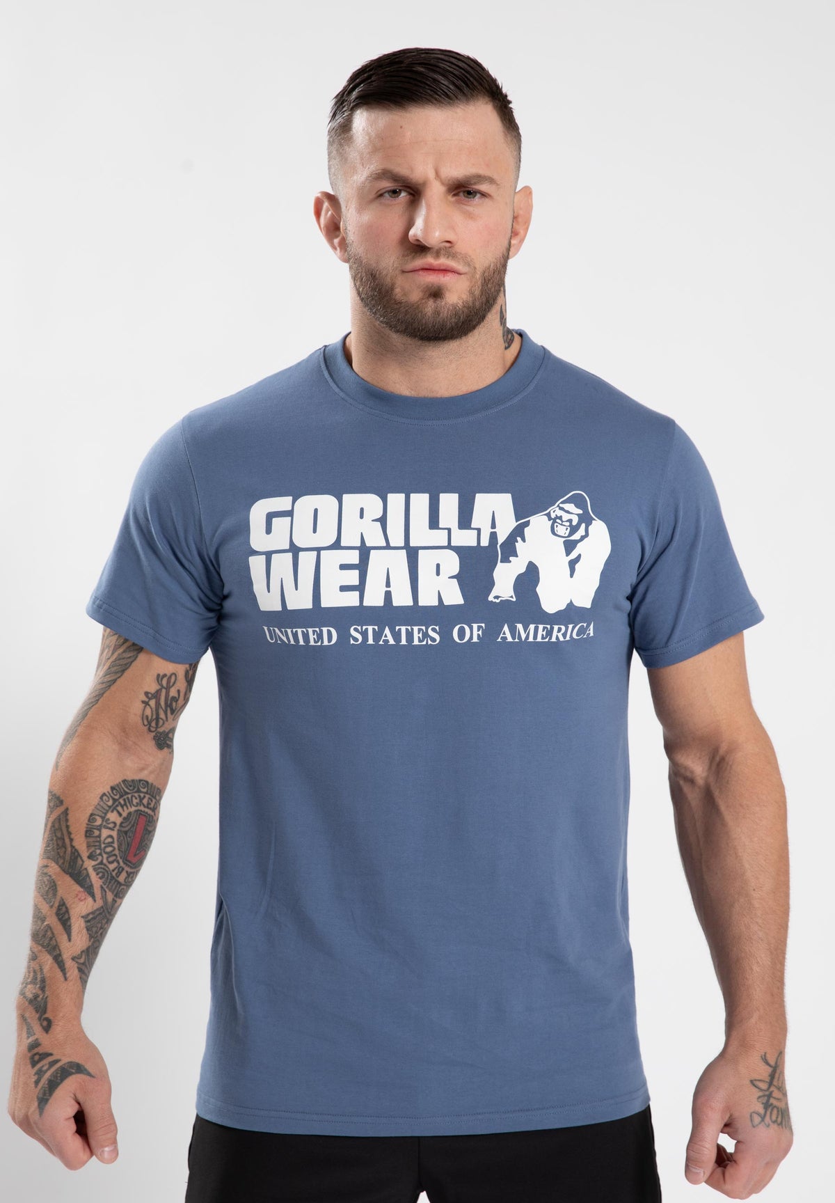 Gorilla Wear Classic T-shirt - Coronet Blauw - Hoofdafbeelding