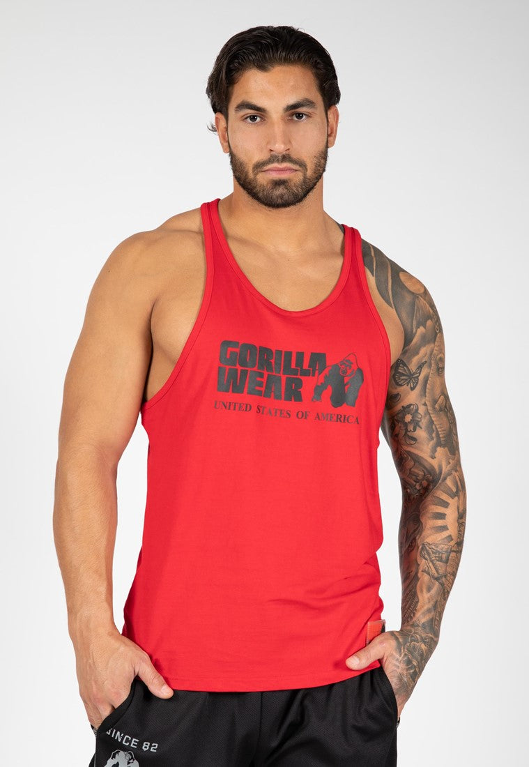 Gorilla Wear Classic Tank Top - Rood - Hoofdafbeelding