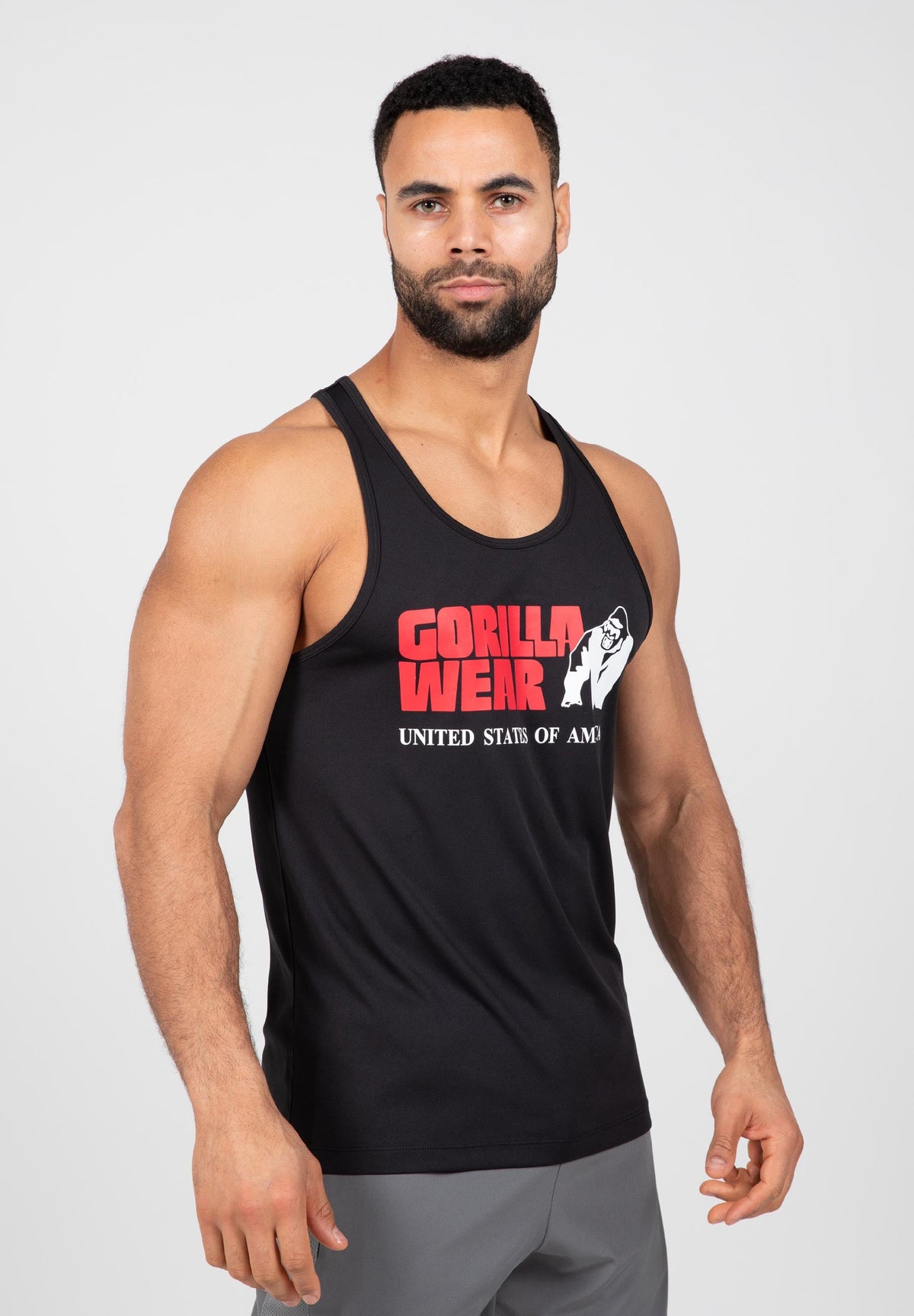 Gorilla Wear Classic Training Tank Top - Zwart - Hoofdafbeelding