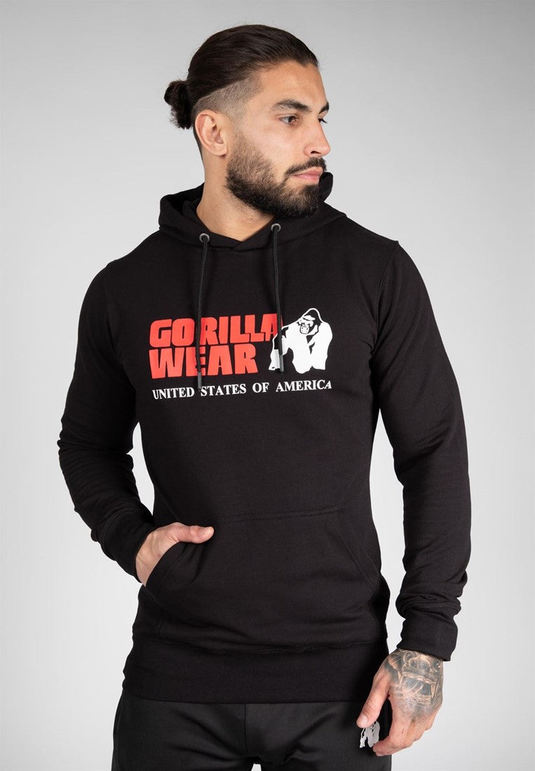 Gorilla Wear Classic Hoodie - Zwart - Hoofdafbeelding