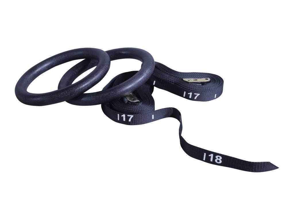 Lifemaxx Crossmaxx ABS Crossfit Ringen - Inclusief Straps - Productafbeelding