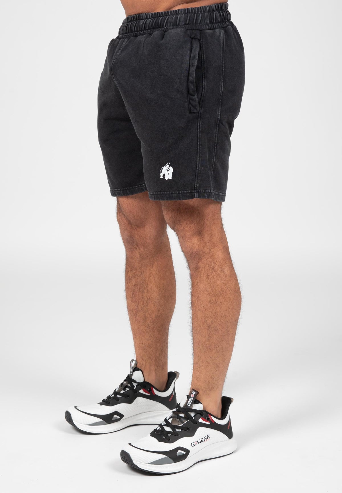 Gorilla Wear Curtis Sweat Shorts - Washed Grijs - Hoofdafbeelding