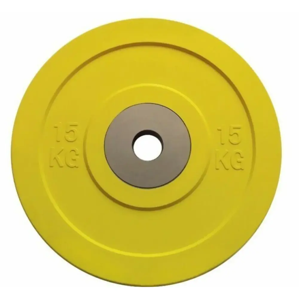 Toorx Fitness Bumper Plate - Olympische Halterschijf - 15 kg - Hoofdafbeelding