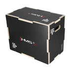 HMS Fitness Plyobox Hout - 50 x 40 x 30 cm - Zwart - Hoofdafbeelding