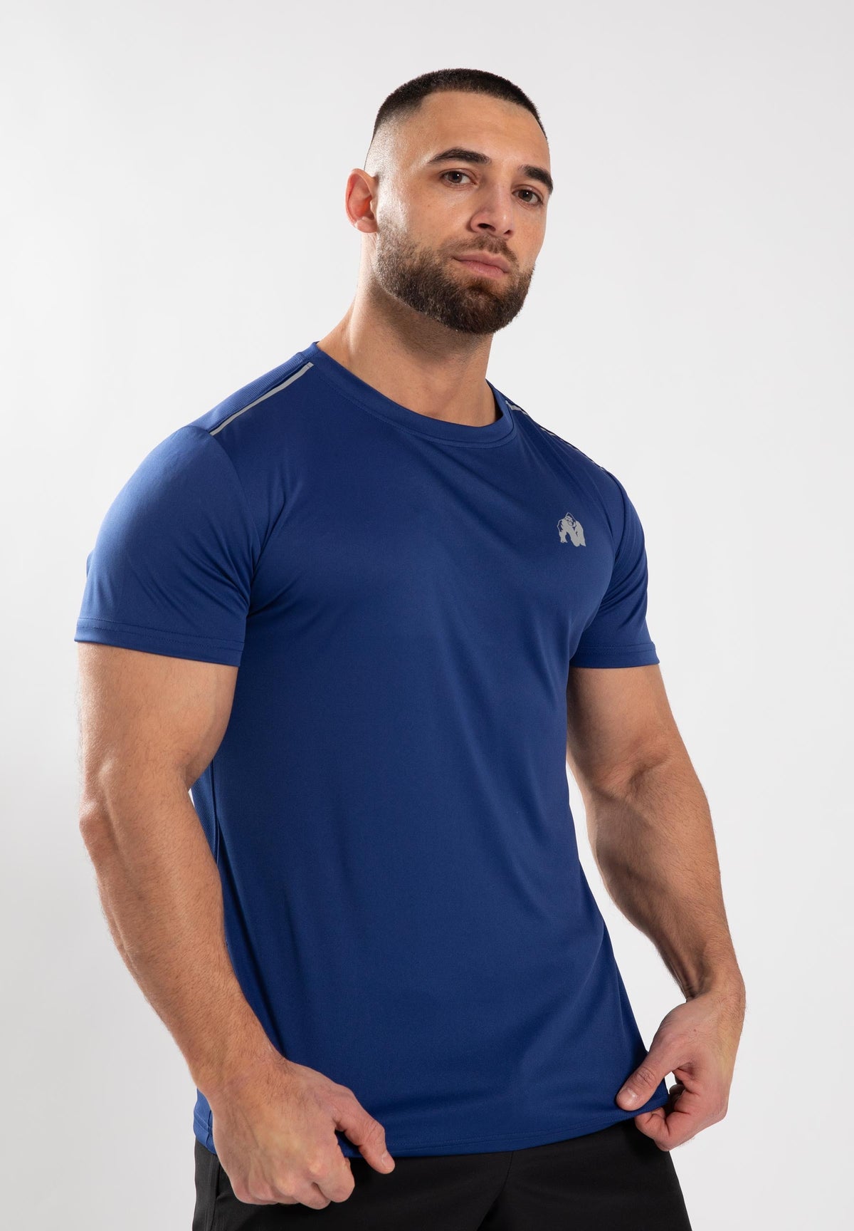Gorilla Wear Easton T-shirt - Blauw - Hoofdafbeelding