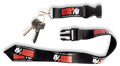 Gorilla Wear Eloy Lanyard Keycord - Zwart/Rood - Hoofdafbeelding