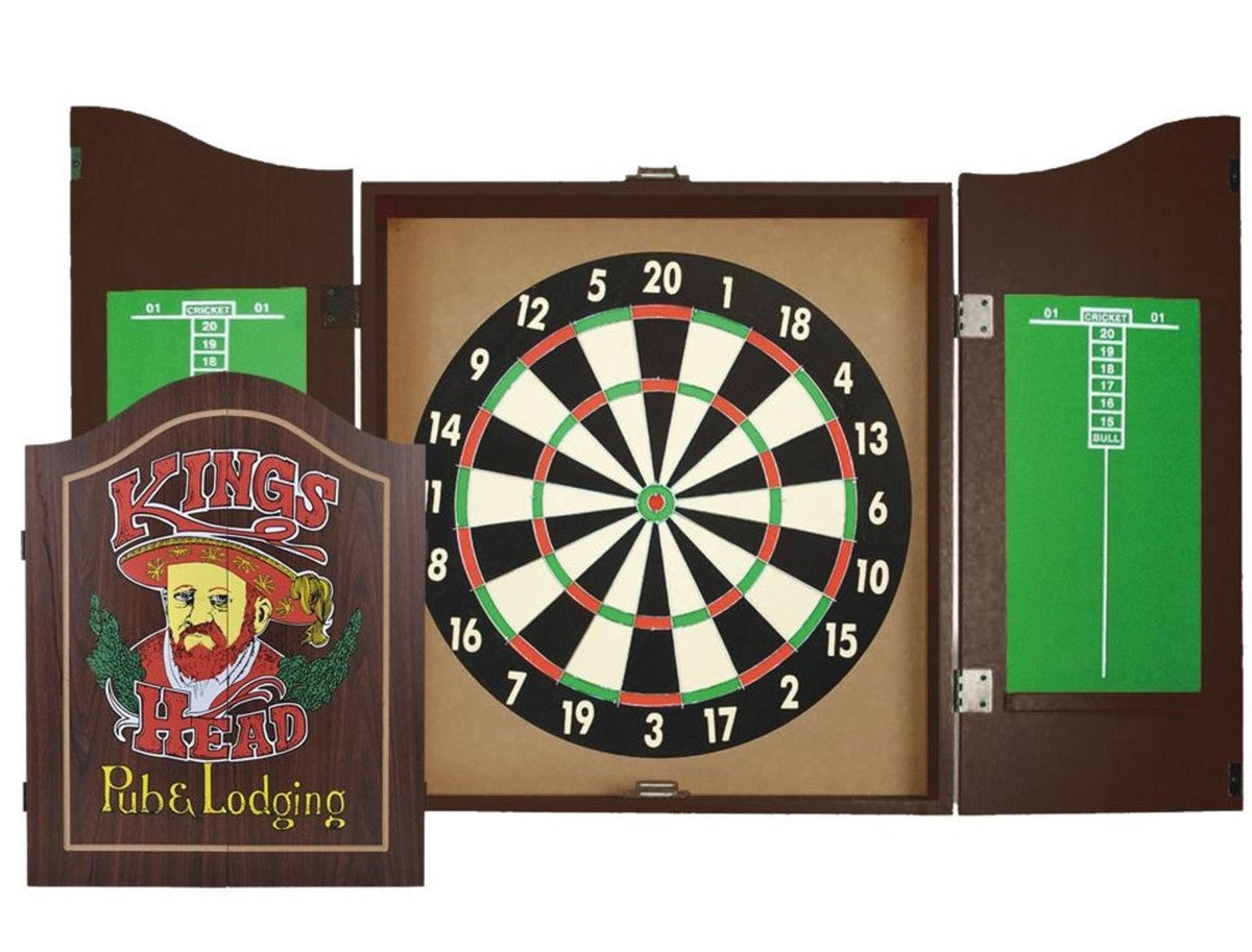 Equinox Dartbord Kabinet Set Pegasus- Inclusief 6 Dartpijlen - Hoofdafbeelding