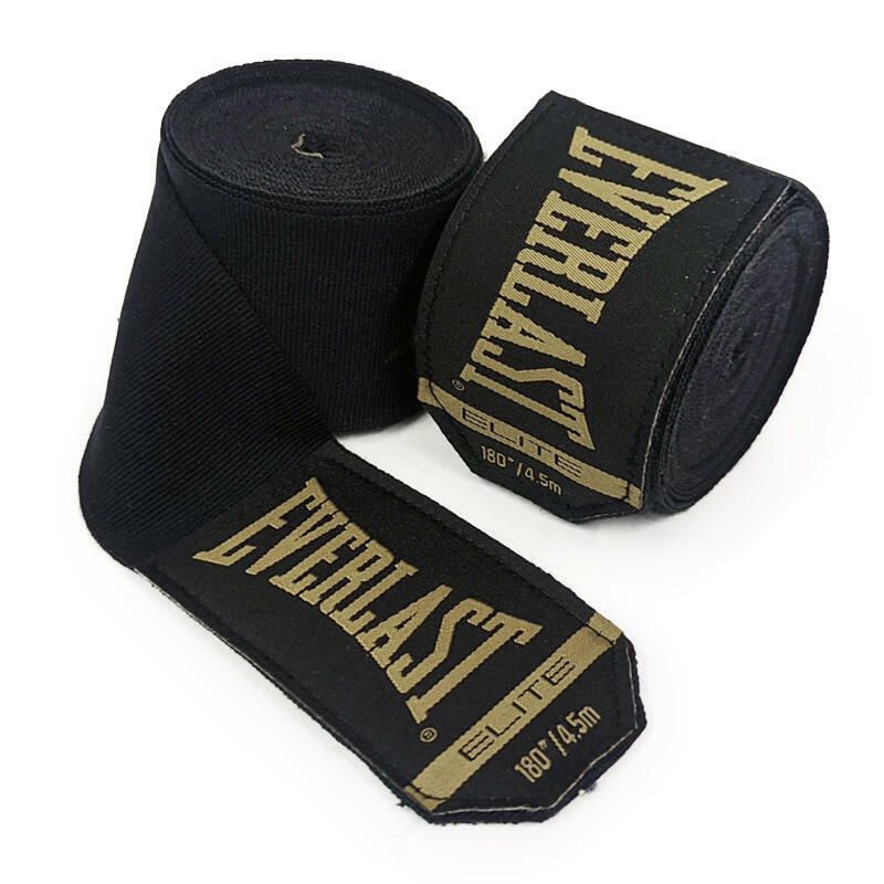 Everlast Elite Hand Wraps - Zwart - 457 cm - Hoofdafbeelding