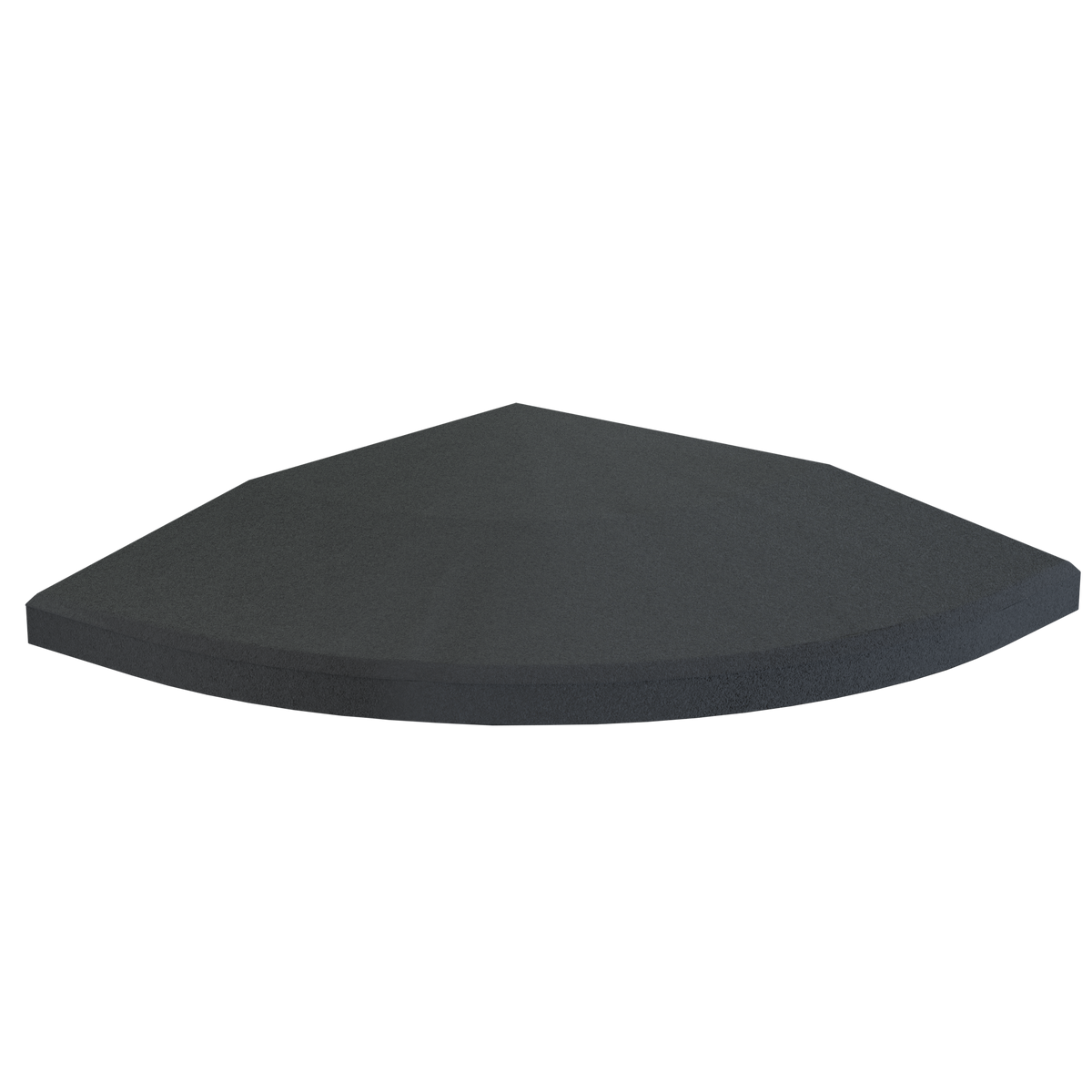 Flow Fitness Hoekprofiel Rubberen Tegel - 20 x 20 x 2 cm - Hoofdafbeelding