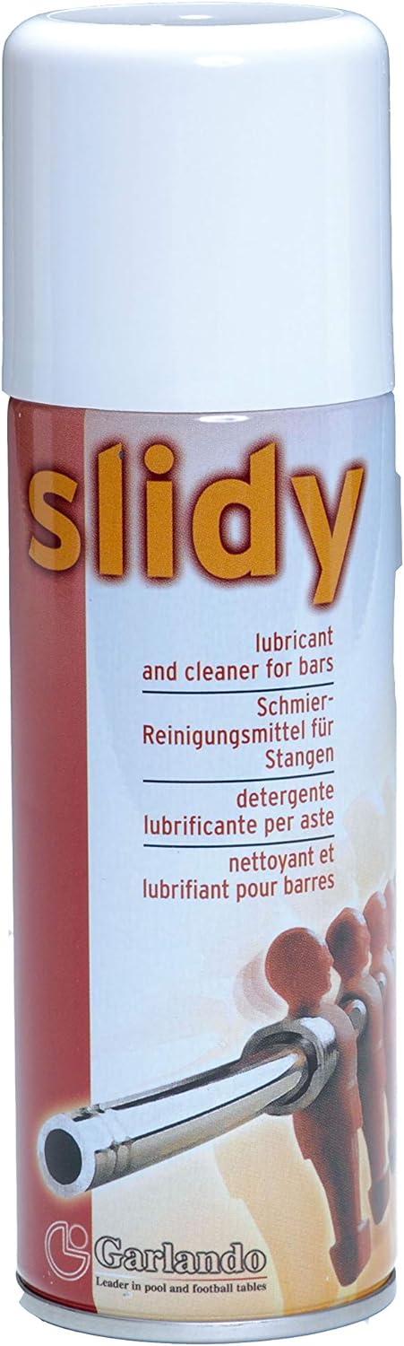Garlando Spray Slidy - Smeermiddel voor Tafelvoetbal Stangen en Rollagers - Productafbeelding