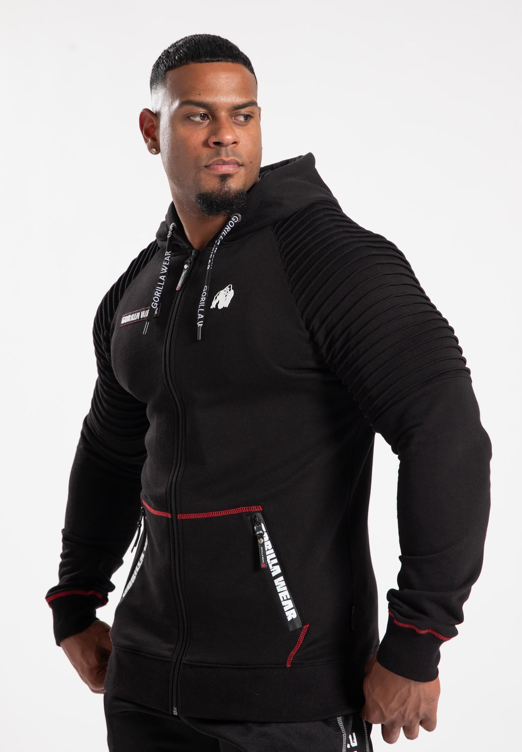 Gorilla Wear Georgia Vest met Capuchon - Zwart - Hoofdafbeelding