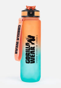 Gorilla Wear Gradient Waterfles - 1000 ml - Groen/Oranje - Hoofdafbeelding
