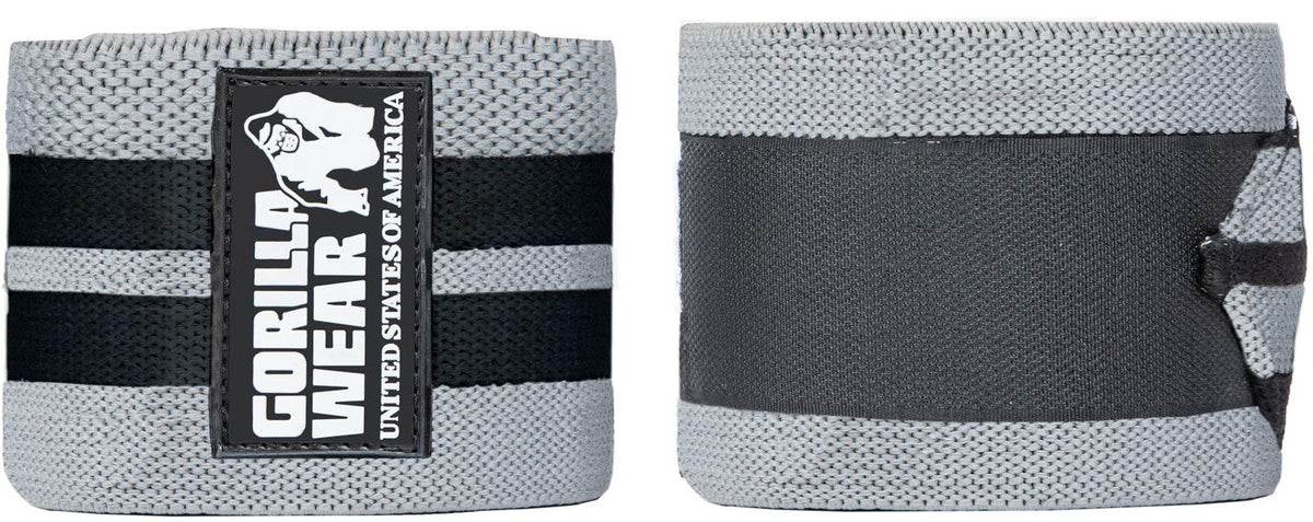 Gorilla Wear Knee Wraps - Grijs/Zwart - Hoofdafbeelding