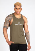 Gorilla Wear Carter Stretch Tank Top - Legergroen - Hoofdafbeelding