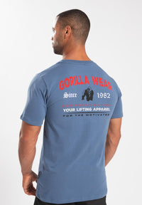 Gorilla Wear Warren T-shirt - Coronet Blauw - Hoofdafbeelding