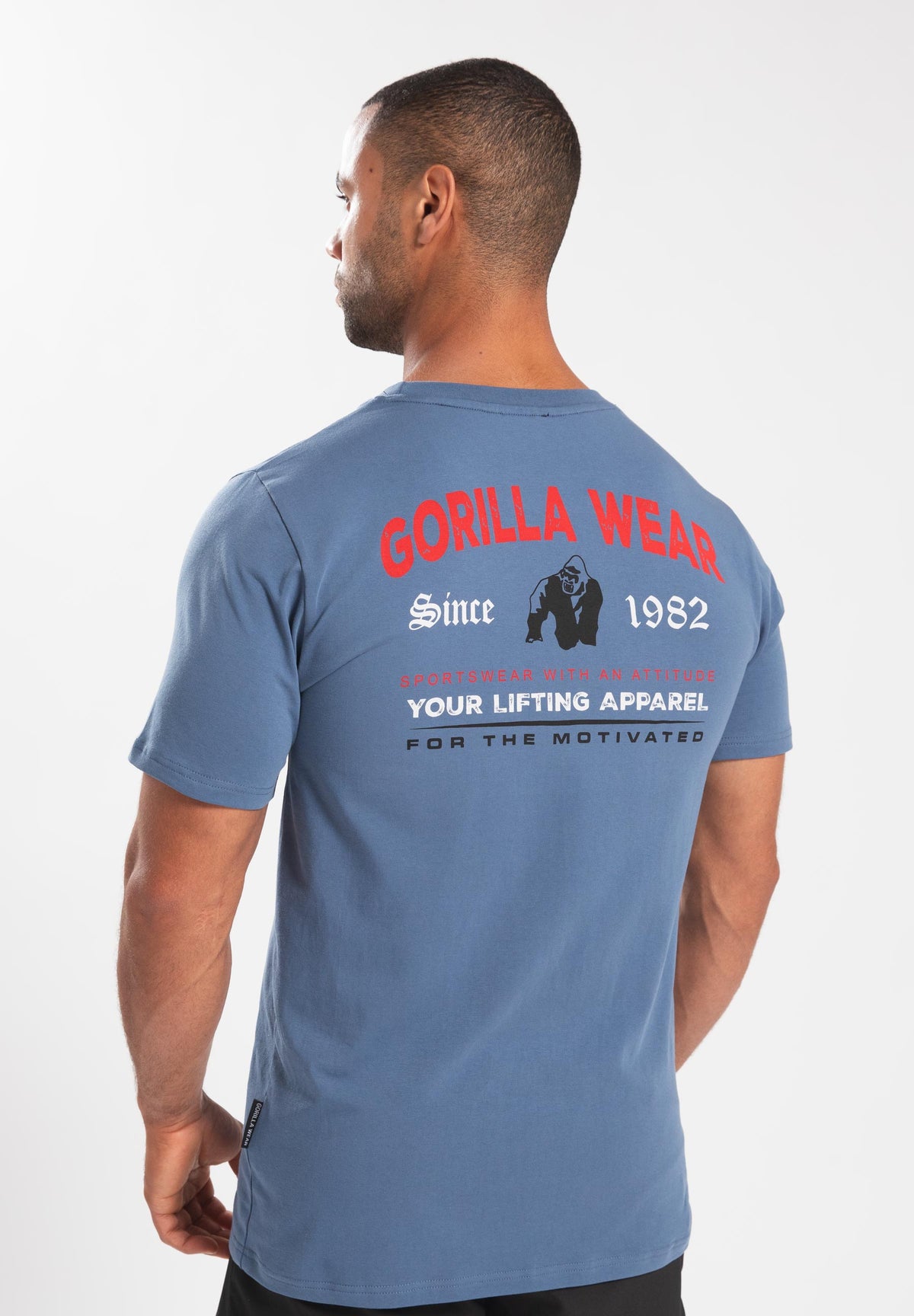 Gorilla Wear Warren T-shirt - Coronet Blauw - Hoofdafbeelding