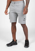 Gorilla Wear Hudson Cargo Sweat Shorts - Grijs Gemeleerd - Hoofdafbeelding